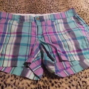 Old navy candy plaid short shorts